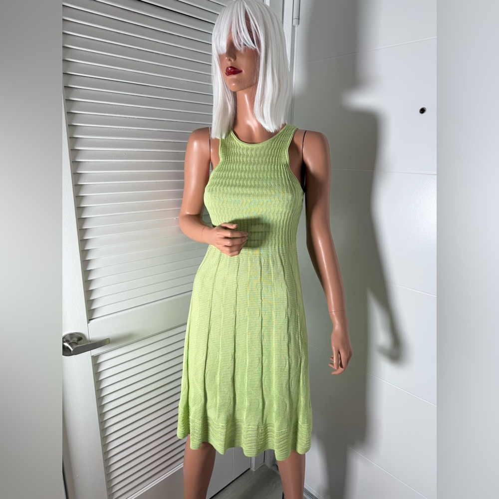 Missoni Sleeveless pale Green Knit Dress size 40